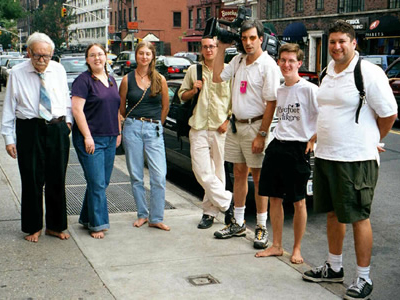 Barefoot Group in NYC with Good Morning America Camera Crew