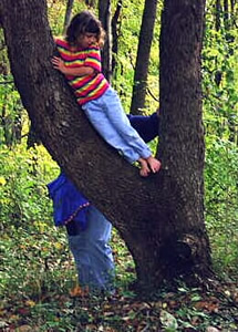 Jessie Climbs a Tree (Barefoot!)